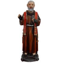 Imagem de São Padre Pio em Resina 20 cm Imagem Católica Estatueta Decoração Imagem de São Padre Pio em Resina 20 cm Imagem Católica Estatueta Decoração