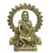 Imagem Deus Sol Dourado Pintado Escultura Resina Estatua