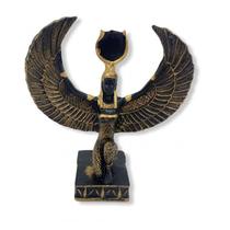 Imagem deusa Egípcia Isis Reverência Dourada em Resina 11 cm - META ATACADO