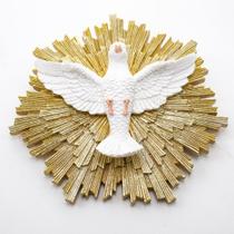 Imagem Divino Espírito Santo Adorno de Parede Importado Resina 20 cm - Amém Decoração Religiosa