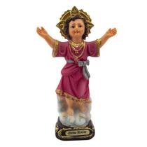 Imagem Divino Menino Jesus Importado Resina 13 Cm - Amém Decoração Religiosa