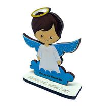 Imagem Do Anjo Da Guarda Mdf Baby Infantil Batizado 13cm - Divinário