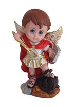 Imagem do Anjo São Miguel Arcanjo Criança Baby Infantil 15cm de Resina Imagem do Anjo São Miguel Arcanjo Criança Baby Infantil 15cm de Resina