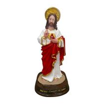 Imagem Do Sagrado Coração De Jesus Em Resina 15cm - Divinário Artigos Religiosos