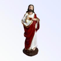 Imagem do Sagrado Coração de Jesus em Resina 7 cm - META ATACADO