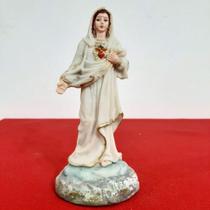Imagem do Sagrado Coração de Maria de Resina - 15 cm Imagem do Sagrado Coração de Maria de Resina - 15 cm