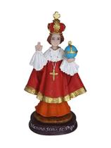 Imagem do Santo Menino Jesus de Praga 15cm em resina