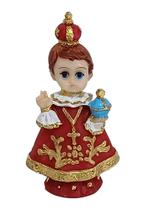Imagem do Santo Menino Jesus de Praga Criança Baby Infantil 7cm em Resina Imagem do Santo Menino Jesus de Praga Criança Baby Infantil 7cm em Resina