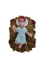 Imagem do Santo Menino Jesus na Manjedoura presépio Natal 7cm Resina