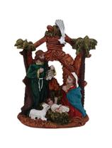 Imagem do Santo Presépio de Natal Casinha com estrela 11cm em Resina