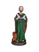 Imagem do Santo São Lucas 15cm em resina