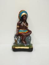 Imagem em gesso cabocla jandira 19,5 cm
