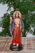 Imagem em Gesso de Santa Chagas 20 x 07 cm