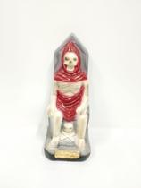 Imagem em gesso exu tatá caveira 15 cm Imagem em gesso exu tatá caveira 15 cm