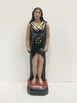 Imagem em gesso pombo gira dama da noite 23 cm Imagem em gesso pombo gira dama da noite 23 cm