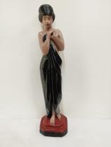 Imagem em gesso pombo gira menina 37 cm Imagem em gesso pombo gira menina 37 cm