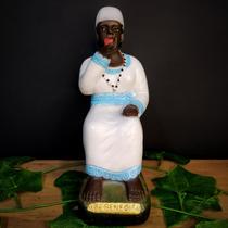 Imagem em gesso preta velha mãe benedita 19cm Imagem em gesso preta velha mãe benedita 19cm