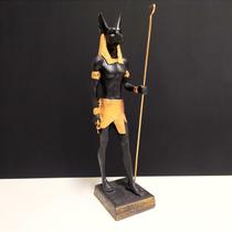 Imagem em resina anubis 30cm - deus egipcio protetor