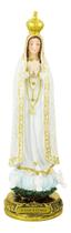 Imagem Enfeite Estátua Resina Nossa Senhora De Fátima 31cm