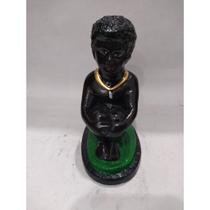Imagem Ere Pretinho Da Sorte Escultura Gesso 20 Cm