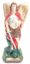 Imagem Escultura Arcanjo São Miguel 20 Cm Gesso Imagem Escultura Arcanjo São Miguel 20 Cm Gesso