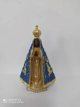 imagem escultura estatua nossa senhora aparecida 15cm em resina - acaryart