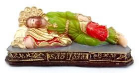 Imagem Escultura São José dormindo 12 cm Resina