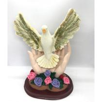 Imagem Espirito Santo Mesa Escultura Resina 21 cm