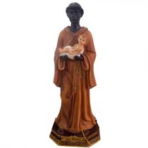 Imagem Estátua de Resina São Benedito - 15 x 7,5 cm - SJO Artigos Religiosos