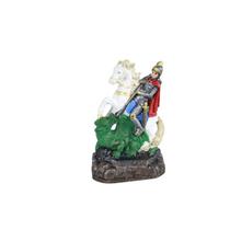 Imagem Estátua de São Jorge em Resina 17cm Rica em Detalhes