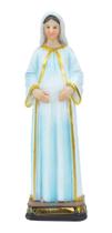 Imagem Estatua Enfeite Resina Nossa Senhora Grávida -19cm Imagem Estatua Enfeite Resina Nossa Senhora Grávida -19cm