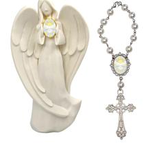 Imagem Estatua Nossa Senhora da Comunicação Decoração Casa Capelinha Cantinho de oração Catolica Proteçao em Viagens