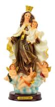 Imagem Estatua Nossa Senhora Do Carmo 25cm - Enfeite Resina