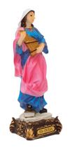 Imagem Estátua Santa Cecília 16 Cm Escultura Enfeite Resina