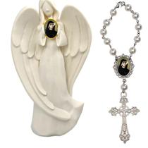Imagem Estatua Santa Faustina Decoração Casa Capelinha Cantinho de oração Catolica Proteçao em Viagens Imagem Estatua Santa Faustina Decoração Casa Capelinha Cantinho de oração Catolica Proteçao em Viagens