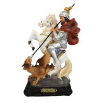 Imagem estátua são jorge em resina