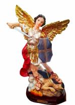 Imagem Estatua São Miguel Arcanjo 40 Cm Resina Escultura Anjo