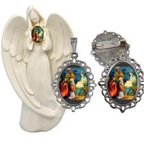 Imagem Estatua Tres Reis Magos Com Relicario Metal Broche Resinado Decoração Casa Capelinha Cantinho de oração Catolica Imagem Estatua Tres Reis Magos Com Relicario Metal Broche Resinado Decoração Casa Capelinha Cantinho de oração Catolica