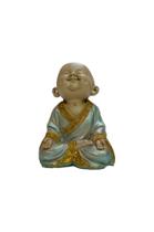 Imagem Estatueta Buda Sorrindo 20cm Resina Alta Qualidade Imagem Estatueta Buda Sorrindo 20cm Resina Alta Qualidade