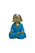 Imagem Estatueta Buda Sorrindo 20cm Resina Alta Qualidade - Acaryart