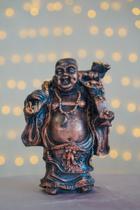 Imagem Estatueta Buda Tradicional 18cm Resina Alta Qualidade - Acaryart
