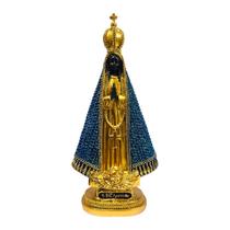 Imagem Estatueta Nossa Senhora Aparecida Resina - 22x10cm