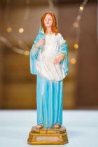 Imagem Estatueta Nossa Senhora Gravida 22cm Resina Qualidade Imagem Estatueta Nossa Senhora Gravida 22cm Resina Qualidade