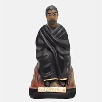 Imagem Exu Capa Preta Escultura Gesso Estatua 20 Cm