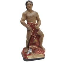 Imagem Exú Chama Dinheiro 20cm Gesso Escultura Umbanda Imagem Exú Chama Dinheiro 20cm Gesso Escultura Umbanda