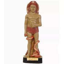 Imagem Exu Cobra 20 Cm Escultura Gesso Resinado Umbanda Candomblé