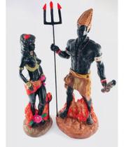 Imagem Exu E Pomba Gira Casal Escultura Resina Estatua 25 Cm Imagem Exu E Pomba Gira Casal Escultura Resina Estatua 25 Cm