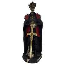 Imagem Exu Guardião 25 cm Esqueleto Preto Vermelho Resina Imagem Exu Guardião 25 cm Esqueleto Preto Vermelho Resina