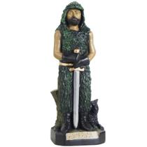 Imagem Exú Guardião das Matas 20cm Gesso Escultura Umbanda