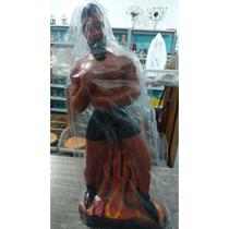Imagem Exu Lucifer Escultura Gesso Estatua 40 Cm